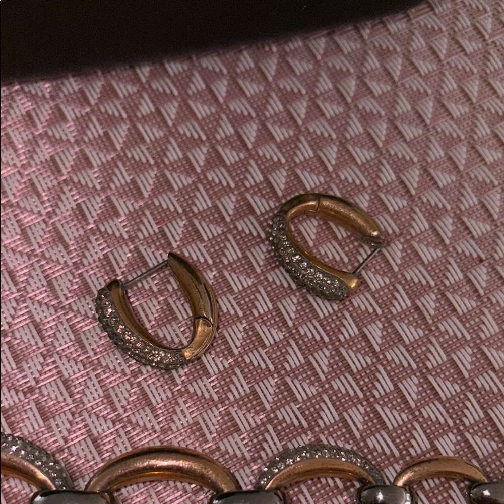 Swarovski Rose Gold and Silver Jewelry Set- Used- Good Condition- mid 2000s - Picture 9 of 9